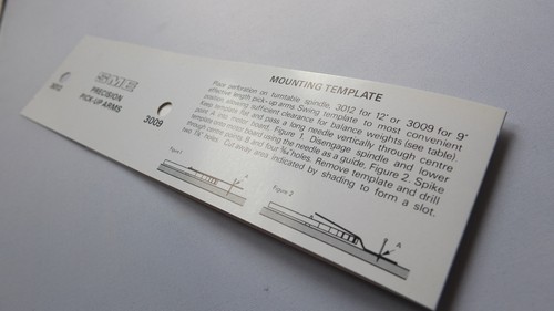 Sme mounting template for - for, 3009