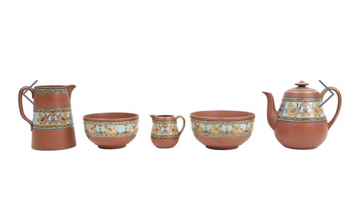 Terracotta prattware coffee - a,