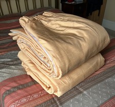 Very Large Bespoke Raw Silk Blackout Curtains. 76" Wide 108" Drop Good Closure