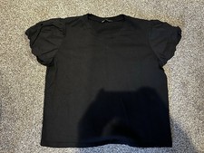 Zara Black Ruffle Puff Sleeve