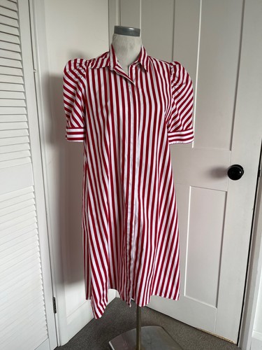 Zara shirt dress medium red - zara,