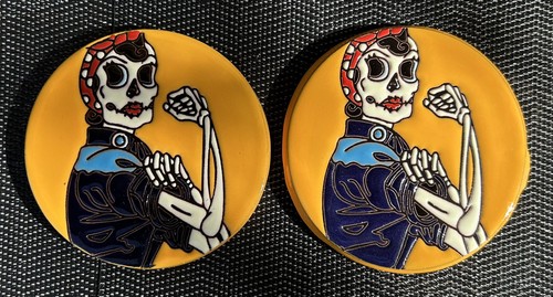 Pair mexican talavera tiles - pair,