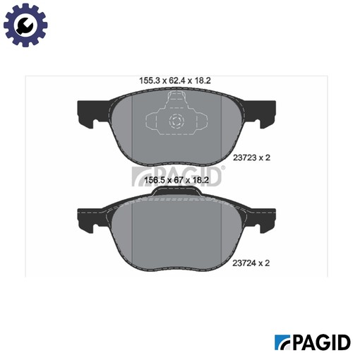 Brake pad set disc - pad,