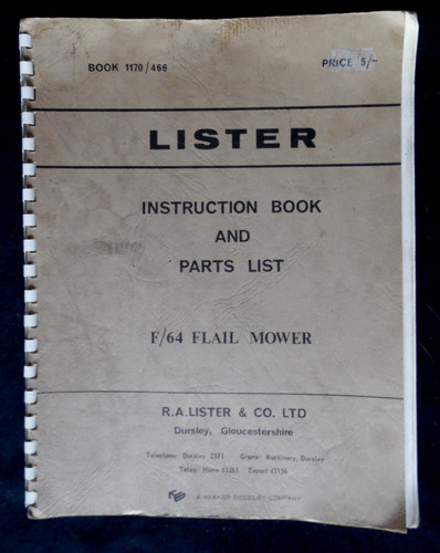 Lister flail mower - f/64,