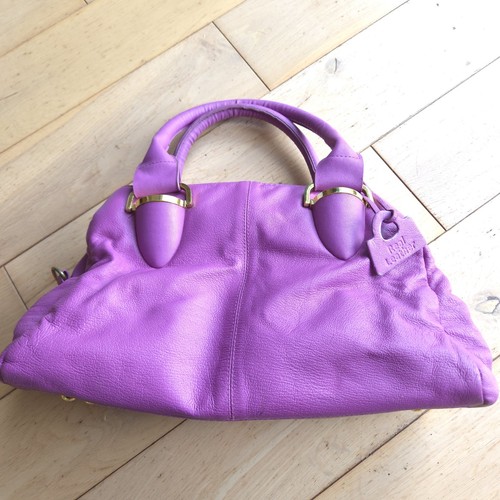 Domo purple leather shoulder - purple,