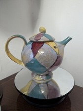 Petra Tilly Dartington Pottery Quilt Design Teapot. Beautiful Rarely Available.