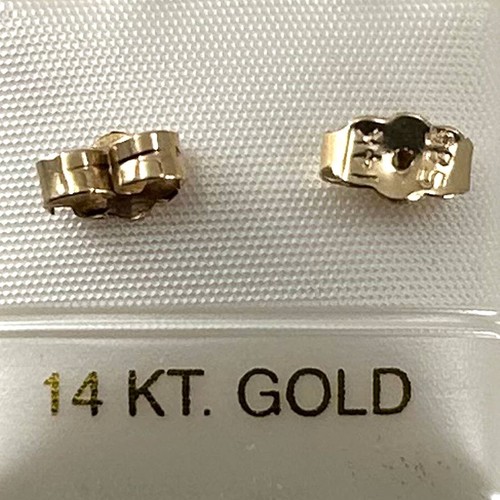 Pair 14k solid yellow - solid,