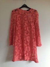 Topshop Coral Peach Crochet