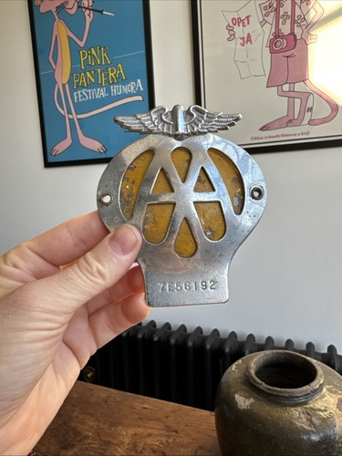 Vintage chrome enamel - chrome, car