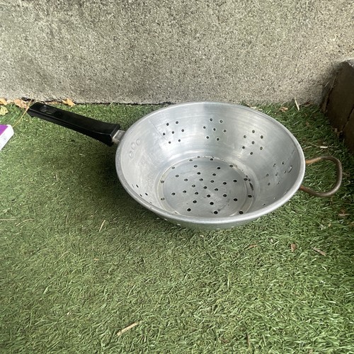 Vintage aluminium colander - vintage,
