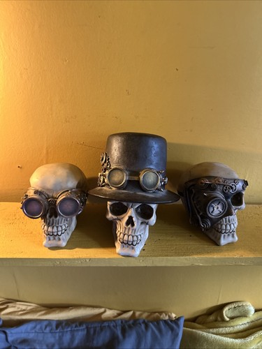 Set medium resin skulls - of,