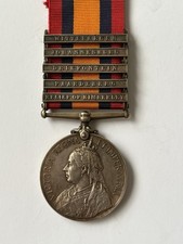 Single Boer War QSA 5 Bars 7231 A Bmbr F Robinson R.F.A.