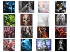 Anne Stokes Wall Art Canvas Plaque Unicorn Dragon Wolf Angel Spirit Guide Gothic