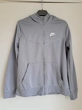 Youth Nike Track Jacket XL Hoodie Grey Barely Worn Repeat Swoosh Trim