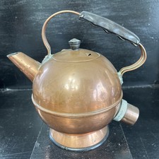 Vintage Art Deco Copper Kettle With Old Two Pin Electric Collectors Item Only
