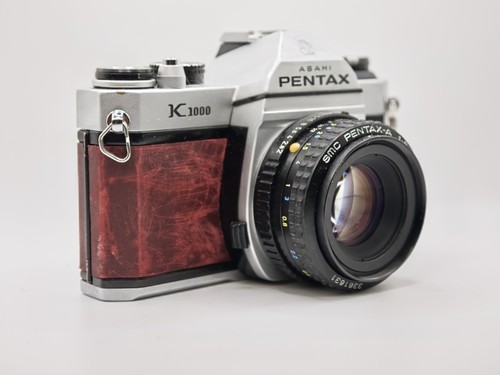 Pentax k1000 50mm lens red - pentax,