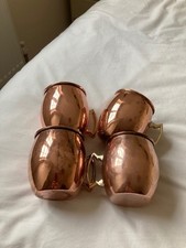 Copper plated Russian mule mugs x 4
