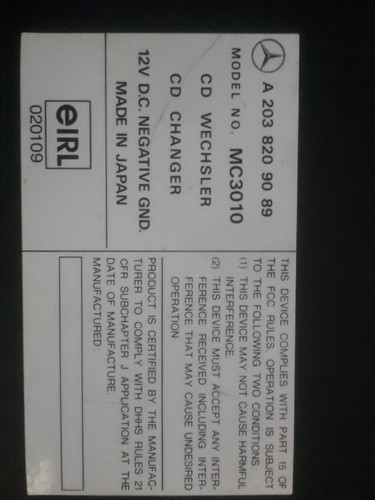 Mercedes class 6 disk cd - mercedes,, c-class