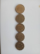 Collection of 5 Three Pence