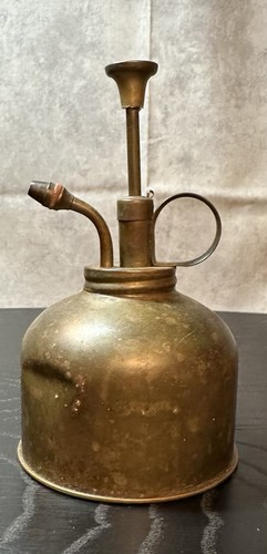Vintage brass hand pump - brass, oil