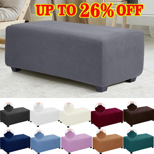 Large square ottoman - ottoman, slipcover