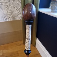 antique Indonesian toba batak bone Walking stick staff shaman religious cane 