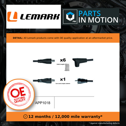 Leads ignition cables set - ht,
