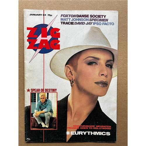 Eurythmics zig zag magazine - eurythmics,