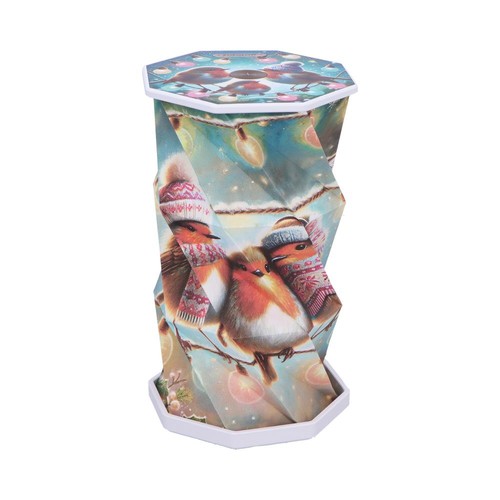 Winter robins foldable lamp - winter,