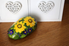 Hand painted stone unique - stone,