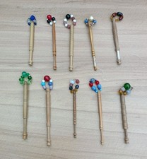 10 Vintage Mixed Wooden Lace