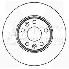 2x Brake Discs Vented For