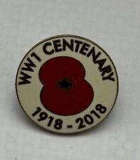 WW1 CENTENARY (100 YEARS) 1918-2018 ENAMEL PIN BADGE 