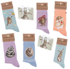 Wrendale Animal Sock with Free Gift Bag - Choose from 12 Designs!