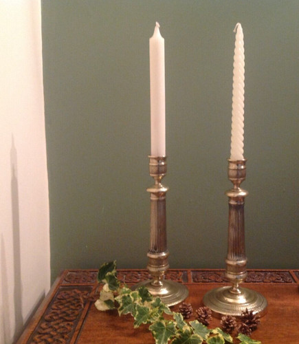 Pair vintage french brass - vintage,