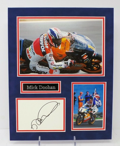 Mick doohan signed - &, mounted