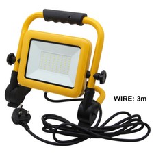 50W LED Work Flood Light IP65 Portable Security Garage Hand Torch Stand 3M Wire