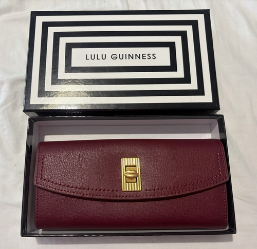 Lulu guinness burgundy - lulu, leather