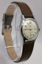 Vtg 1950s Cyma Cal R.424 Steel Cased 22mm Military Style Mechanical Ladies Watch