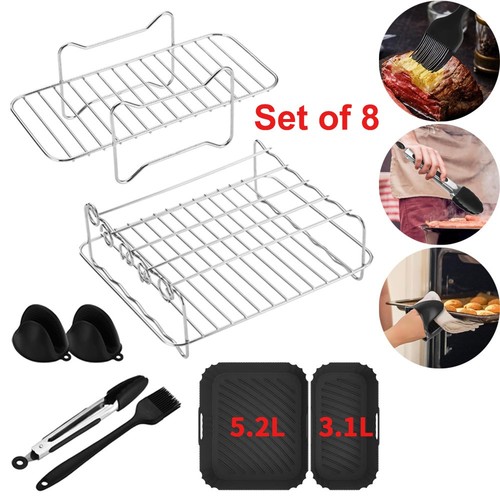 8pcs air fryer - 8pcs, rack