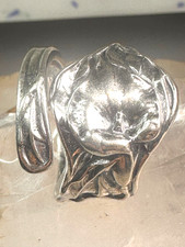 Spoon ring Arum Calla Lily
