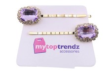 2 Pcs Emerald Cut Gem CZ