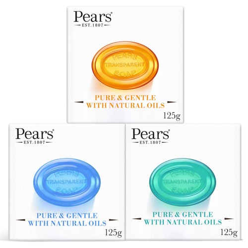 Pears transparent soap bar - pears, set