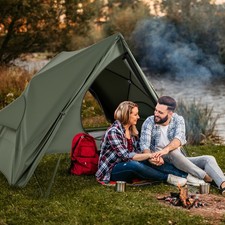 Foldable 2-Person Camping Cot Tent Outdoor Off-Ground Camping Combo
