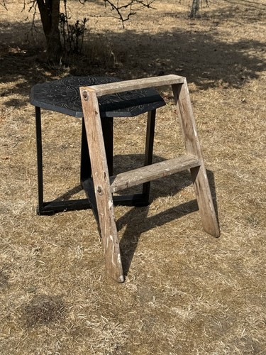 Vintage step ladder rustic - ladder,