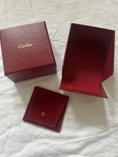 Cartier Box Empty Including A Pouch 3.5” X 3.5” Red Gift Box