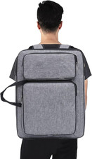 A3 Artist Portfolio Case Portable Drawing Board Bag Waterproof Art Backpack P...