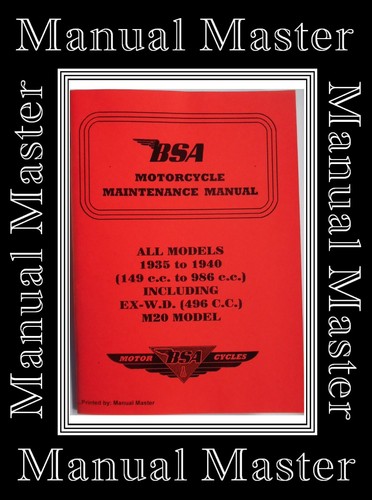 Bsa all models 1935 1940 - bsa,
