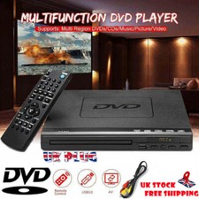 DVD Player CD Player Multi Region Free USB3.0 USB2.0 Remote Control AV Output UK