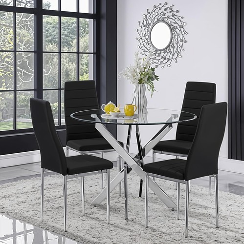Modern 100cm round glass - modern,